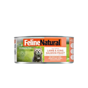 Feline Natural Canned Food Lamb & King Salmon Feast 85g Feline Natural Canned Food Lamb & King Salmon Feast 85g
